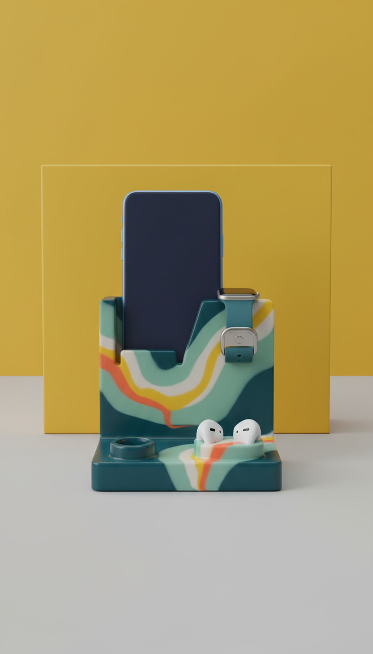 Support gadget tech personnalisé en résine